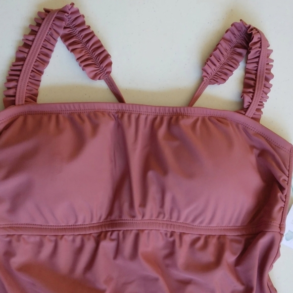 Women's One-Piece Swimsuit Size M   Dusty Rose   Kona Sol - Picture 2 of 9